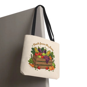 Vibrant Produce Tote Bag - Farm Fresh Canvas Shopper - Dipaliz - Bags