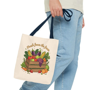 Vibrant Produce Tote Bag - Farm Fresh Canvas Shopper - Dipaliz - Bags