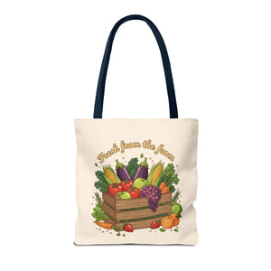 Vibrant Produce Tote Bag - Farm Fresh Canvas Shopper - Dipaliz - Bags
