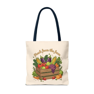 Vibrant Produce Tote Bag - Farm Fresh Canvas Shopper - Dipaliz - Bags