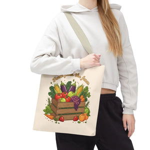 Vibrant Produce Tote Bag - Farm Fresh Canvas Shopper - Dipaliz - Bags