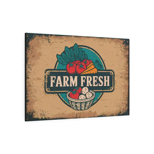 Farm Fresh Metal Art Sign - Vintage Style Decor - Dipaliz - Novelty Signs
