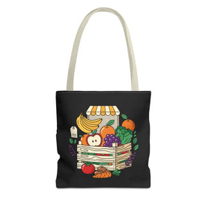 Farmers Market Tote Bag - Fresh Fruit Crate Design - Dipaliz - 13’’ × / Beige - Bags