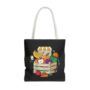 Farmers Market Tote Bag - Fresh Fruit Crate Design - Dipaliz - 18’’ × / White - Bags