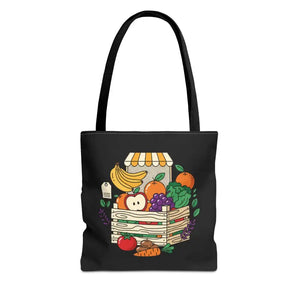 Farmers Market Tote Bag - Fresh Fruit Crate Design - Dipaliz - Bags