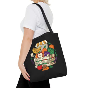Farmers Market Tote Bag - Fresh Fruit Crate Design - Dipaliz - Bags