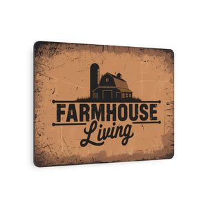 Farmhouse Metal Art Sign - Vintage White Aluminum Composite - Dipaliz - Novelty Signs