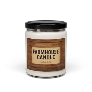 Scented Soy Candle - Apple Harvest Cozy Fall Ambience - Dipaliz - Sea Salt + Orchid / 9oz - Candles