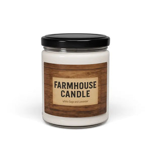 Scented Soy Candle - Apple Harvest Cozy Fall Ambience - Dipaliz - White Sage and Lavender / 9oz - Candles