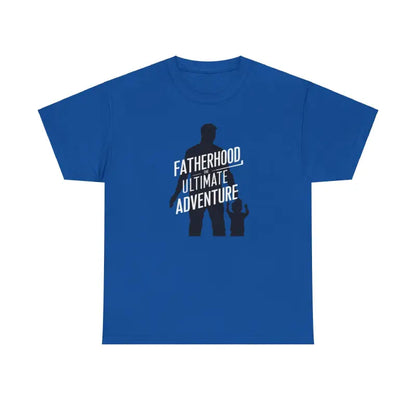 Father’s Day Premium Heavy Cotton Tee Fatherhood Ultimate Adventure - T-shirt