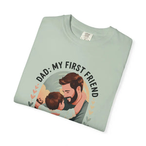 Unisex Cotton Tee - Dad my First Friend Father’s Day Gift - Dipaliz - T-shirts