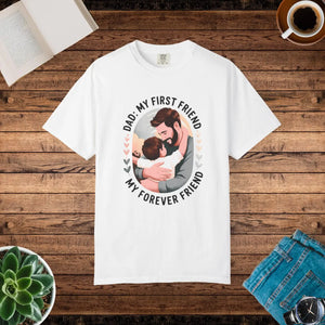 Unisex Cotton Tee - Dad my First Friend Father’s Day Gift - Dipaliz - T-shirts