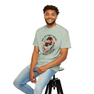 Unisex Cotton Tee - Dad my First Friend Father’s Day Gift - Dipaliz - T-shirts