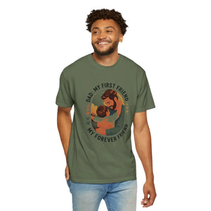 Unisex Cotton Tee - Dad my First Friend Father’s Day Gift - Dipaliz - T-shirts
