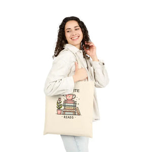 Canvas Tote Bag - Book Lover Premium Cotton - Dipaliz - Natural / 15’’ x 16’’ - Bags