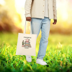 Canvas Tote Bag - Book Lover Premium Cotton - Dipaliz - Natural / 15’’ x 16’’ - Bags