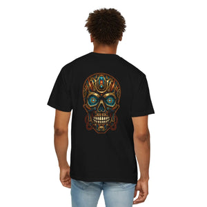 No Fear Skull T-shirt - Steampunk Mechanical Graphic Tee - T-shirts