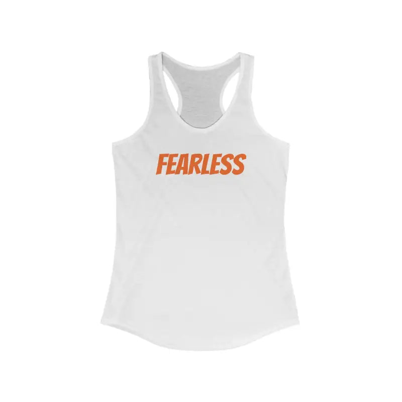 Style with the Fearless Racerback Tank for Women - Solid White / Xs Top