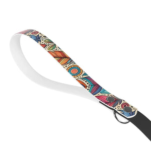 Stylish Feathers Print Dog Leash - Zinc Alloy Snap Hook - Dipaliz - Standard Leashes