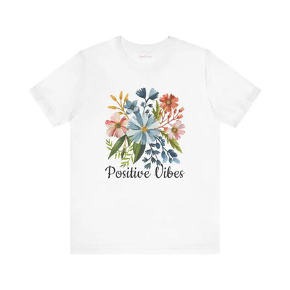 Floral Unisex Tee: Embrace Positive Vibes Everyday - T-shirt