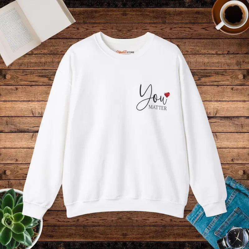 Cozy Up in Style: Unisex Heavy Blend Crewneck Sweatshirt - s / White