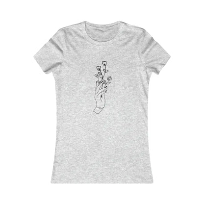 Feel Amazing in the Wildflower Chic Women’s Cotton Tee! - s / Athletic Heather T-shirt