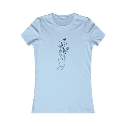 Feel Amazing in the Wildflower Chic Women’s Cotton Tee! - s / Baby Blue T-shirt