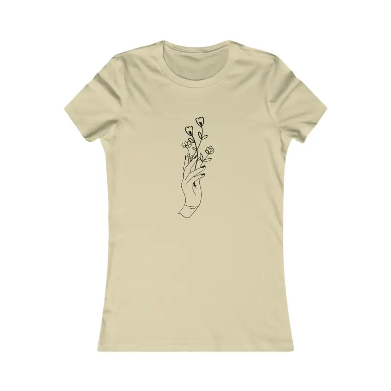 Feel Amazing in the Wildflower Chic Women’s Cotton Tee! - s / Soft Cream T-shirt