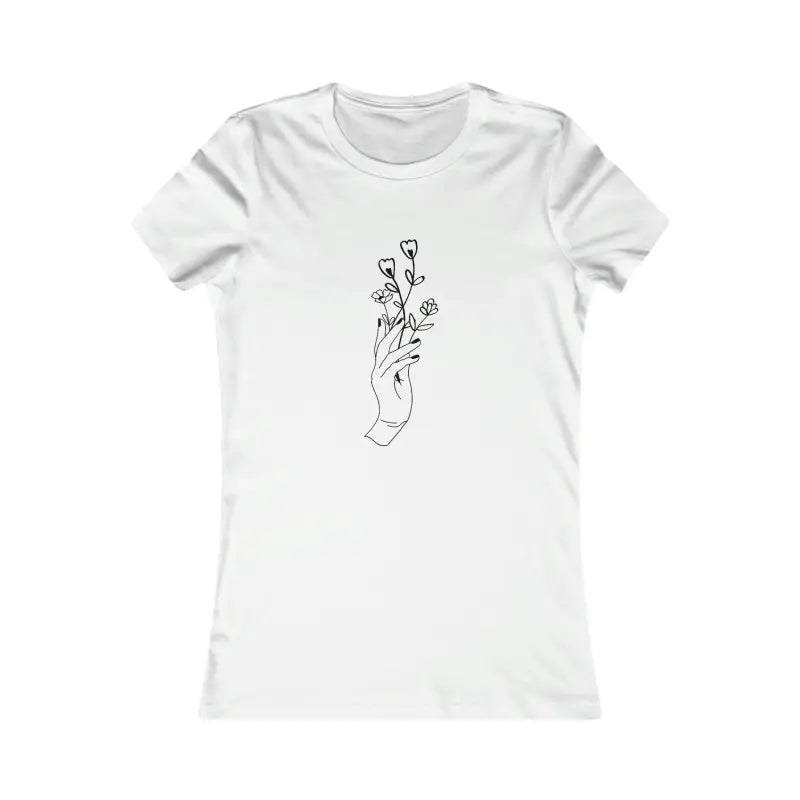 Feel Amazing in the Wildflower Chic Women’s Cotton Tee! - s / White T-shirt