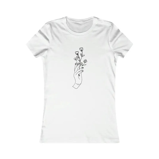 Feel Like a Million Bucks in this Wildflower Chic Cotton Tee - s / White T-shirt