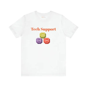 Tech Support Tee - Short Sleeve Computer Nerd Apparel - Dipaliz - T-shirts