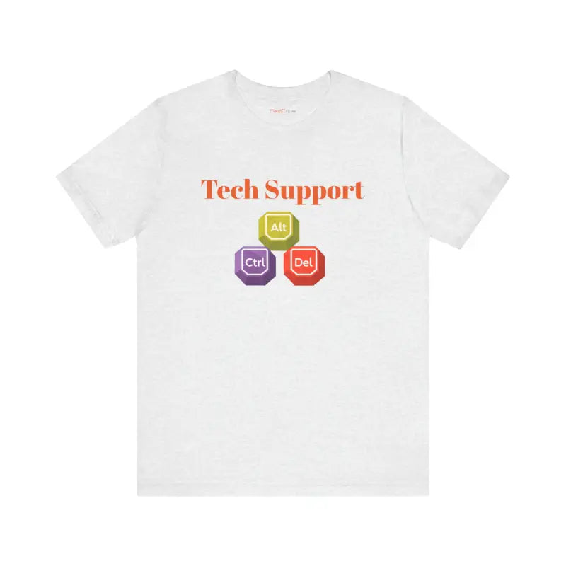 Geek out in Style: Soft Tech Support Tee for Computer Nerds - T-shirt