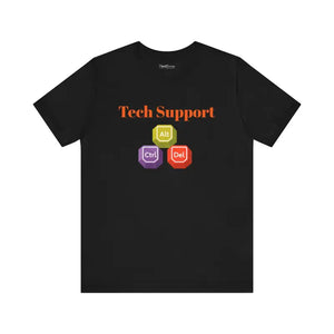 Tech Support Tee - Short Sleeve Computer Nerd Apparel - Dipaliz - T-shirts