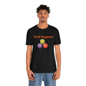 Tech Support Tee - Short Sleeve Computer Nerd Apparel - Dipaliz - T-shirts