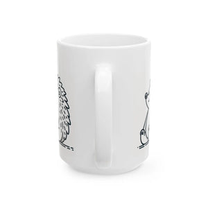 Funny Hedgehog Ceramic Mug - Feeling Prickly Today - Dipaliz - Mugs