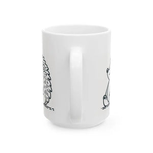 Hedgehog Ceramic Mug - Feeling Prickly Today Funny Coffee Cup - Dipaliz - Mugs