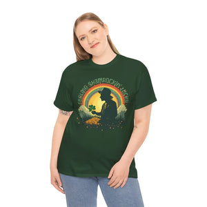 Feeling Shamrockin Lucky Tee - Heavy Cotton St Patricks Day - Dipaliz - T-shirts