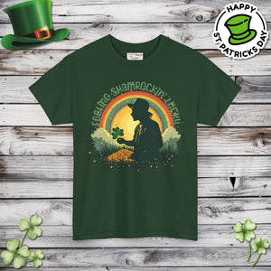 Feeling Shamrockin Lucky Tee - Heavy Cotton St Patricks Day - Dipaliz - T-shirts