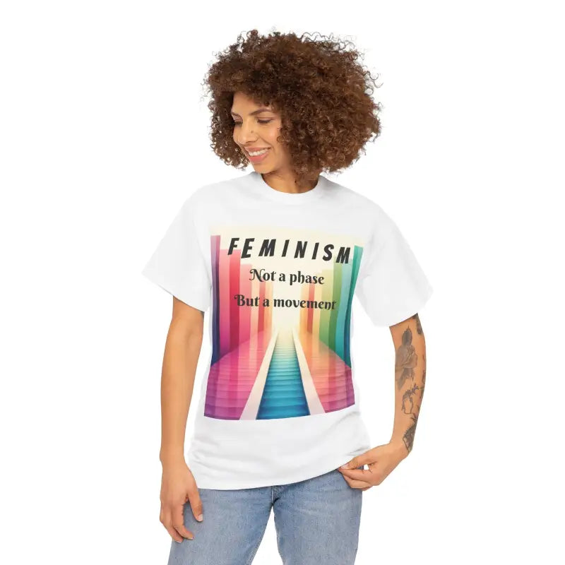 Feminism Not a Phase But Movement Unisex Heavy Cotton Tee - T-shirt