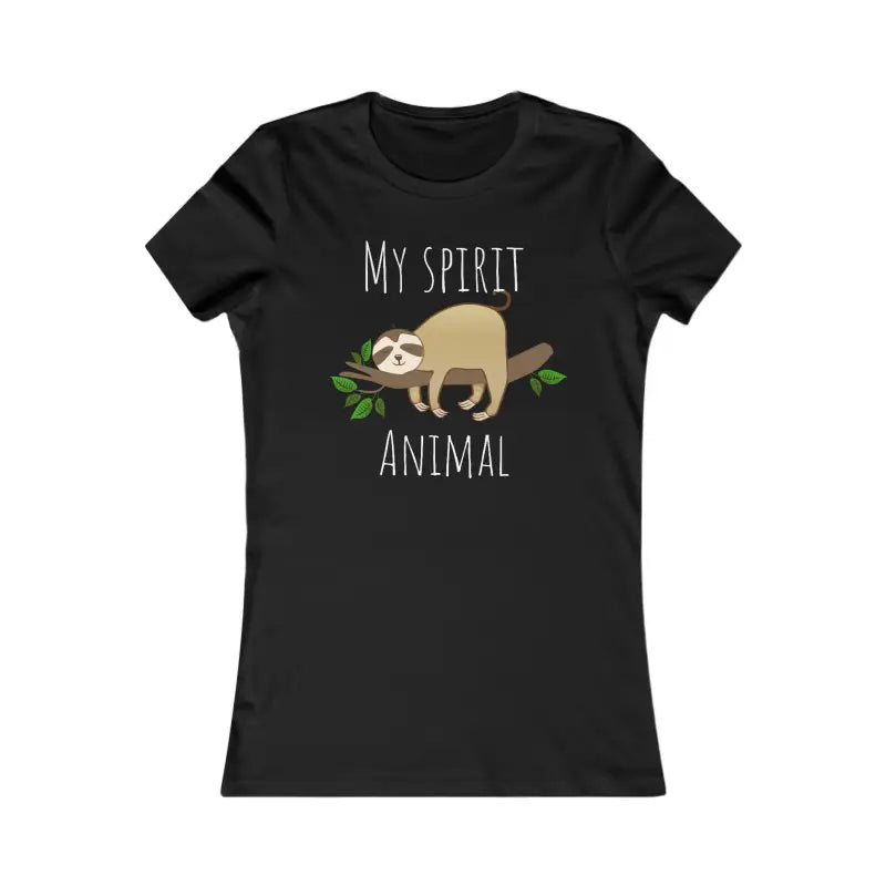 Femme Sloth Tee - your Comfy Trendy Spirit Animal Style - s / Black T-shirt