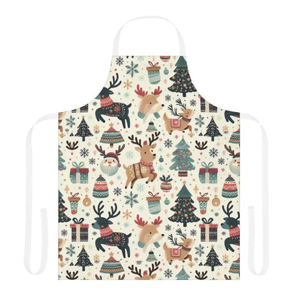 Celebrate Cooking Magic with the Stylish Festive Apron - one Size / White