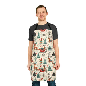 Festive Christmas Apron Light Up Holiday Gathering Style - Dipaliz - Aprons