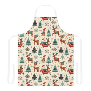 Festive Christmas Apron Light Up Holiday Gathering Style - Dipaliz - Aprons