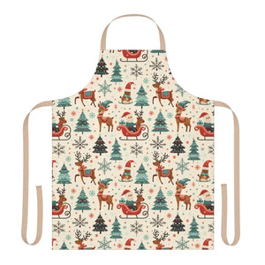 Festive Christmas Apron Light Up Holiday Gathering Style - Dipaliz - one Size / Beige - Aprons