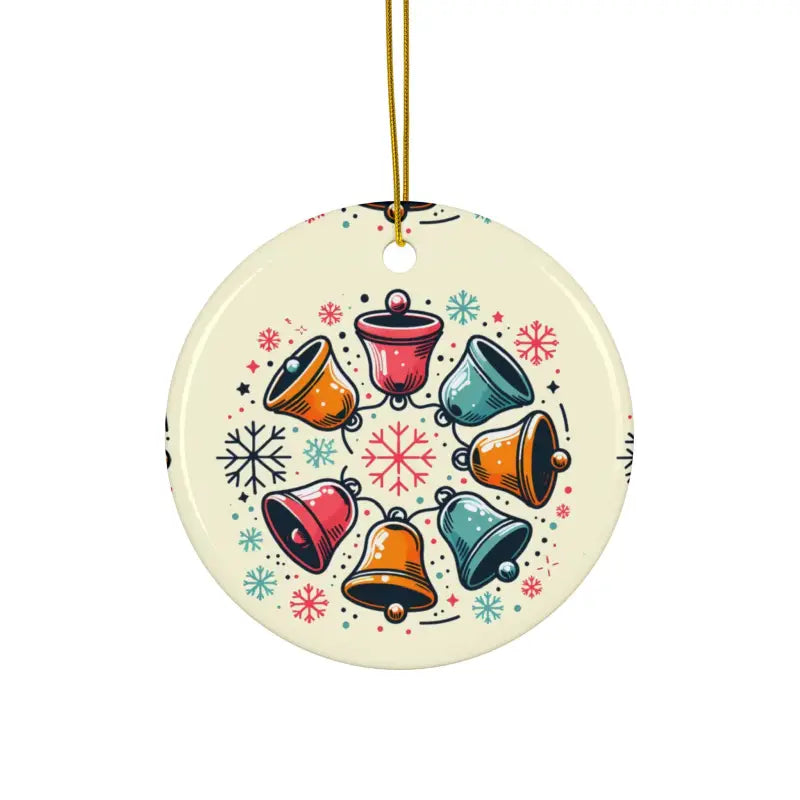 Festive Christmas Bells in Stylish Shapes for your Holiday Decor - Circle / 1 Pc / one Size Home