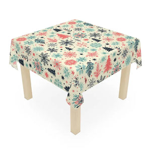 Winter Wonderland Christmas Snowflakes Tablecloth - Dipaliz - one Size / White - Tablecloths