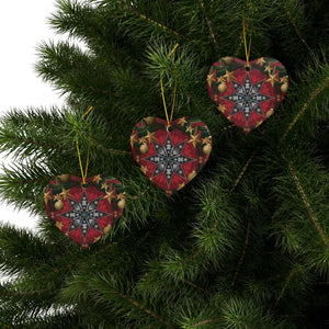 Festive Christmas Star Ornaments Durable Ceramic Holiday Decor Dipaliz