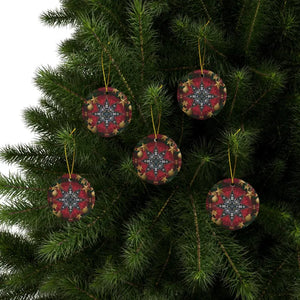 Festive Christmas Star Ornaments Durable Ceramic Holiday Decor Dipaliz
