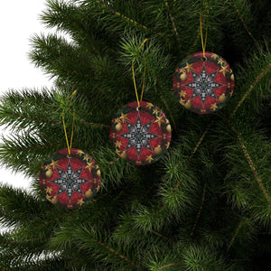 Festive Christmas Star Ornaments Durable Ceramic Holiday Decor Dipaliz