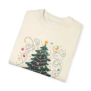 Festive Comfort Colors Christmas Tree Tee - Holiday Style - Dipaliz - T-shirts